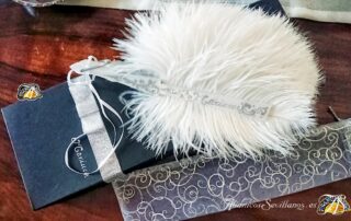 Abanico exclusivo de plumas